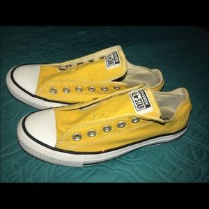 Yellow woman’s converse